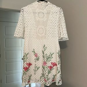 Zara mini crochet dress